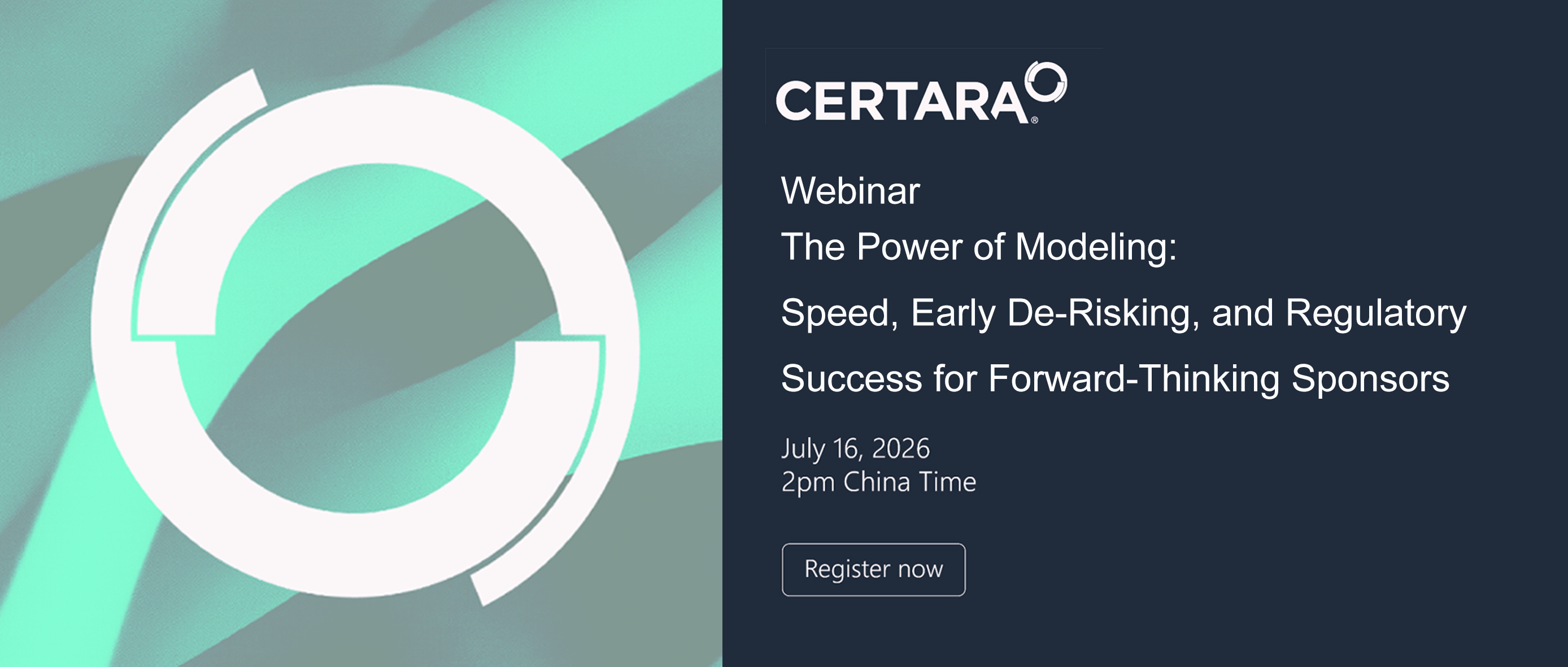 Webinar Registration | The Power of Modeling: Accelerate Forward-Thinking Sponsors, De-Risk Early Programs, and Secure Regulatory Advantages